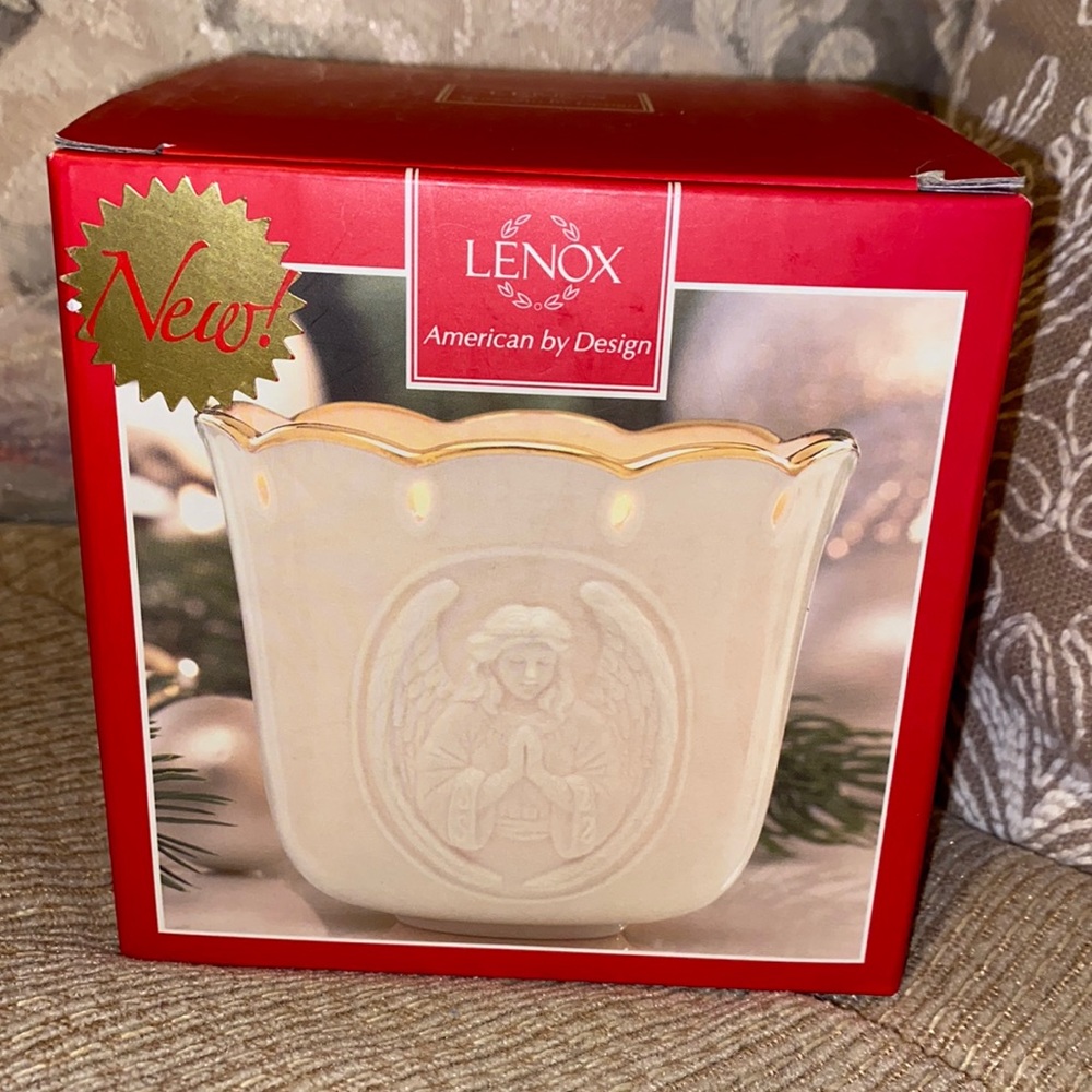 ✨ 😇✨NWT Lenox Prayer Angel Votive w/Tea Light